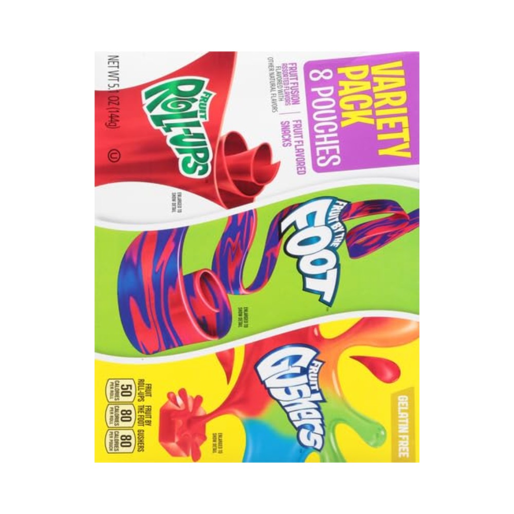 Fruit Roll Ups Fruit Fusion Variety Pack 8's 5.1oz (144g)