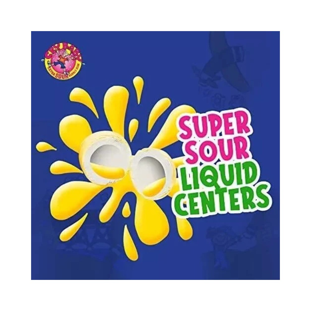 Dubble Bubble Cry Baby Extra Sour Bubble Gum Ball Tubes 4's (18g) - Pack of 36