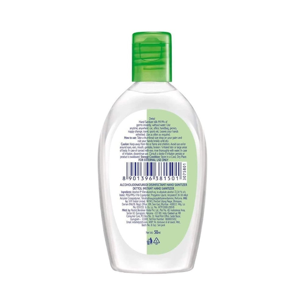 Dettol Hand Sanitizer Gel Bottles 50ml - Pack of 12
