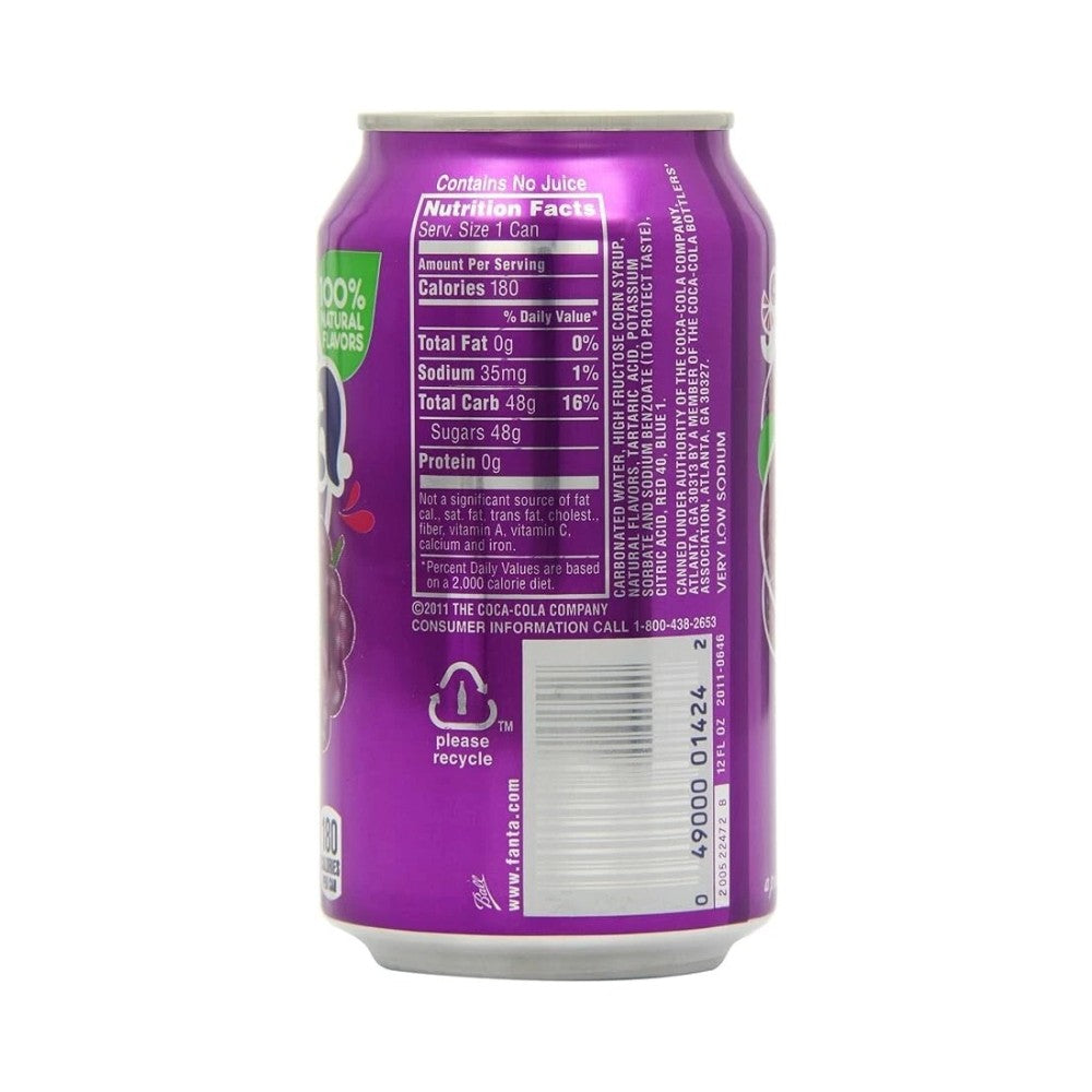 Fanta Grape Cans 12oz (355ml) - Pack of 12