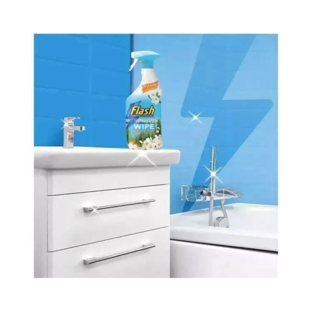 Flash Spray Wipe Hinched Bathroom Cleaner Spray 800ml