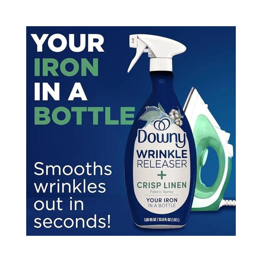 Downy Wrinkle Releaser Spray Crisp Linen Scent 33.8oz (1L)