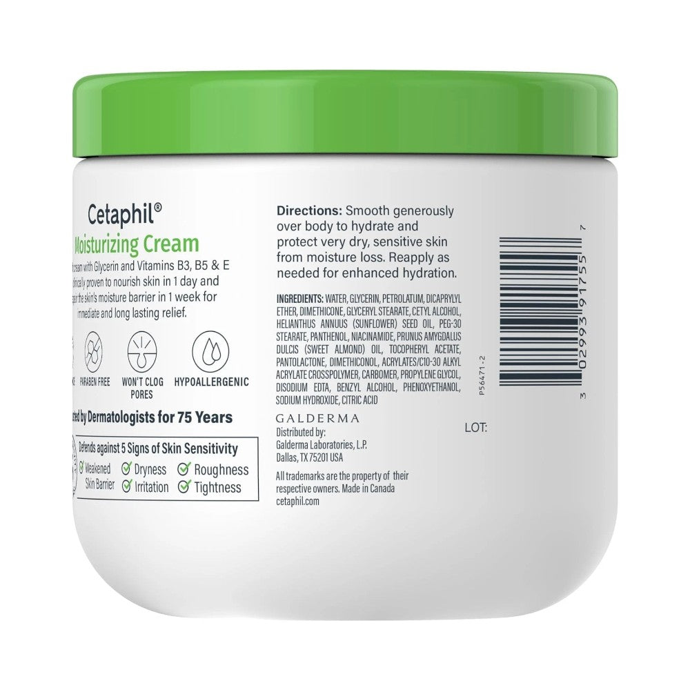 Cetaphil Moisturizing Cream for Dry Skin 453g
