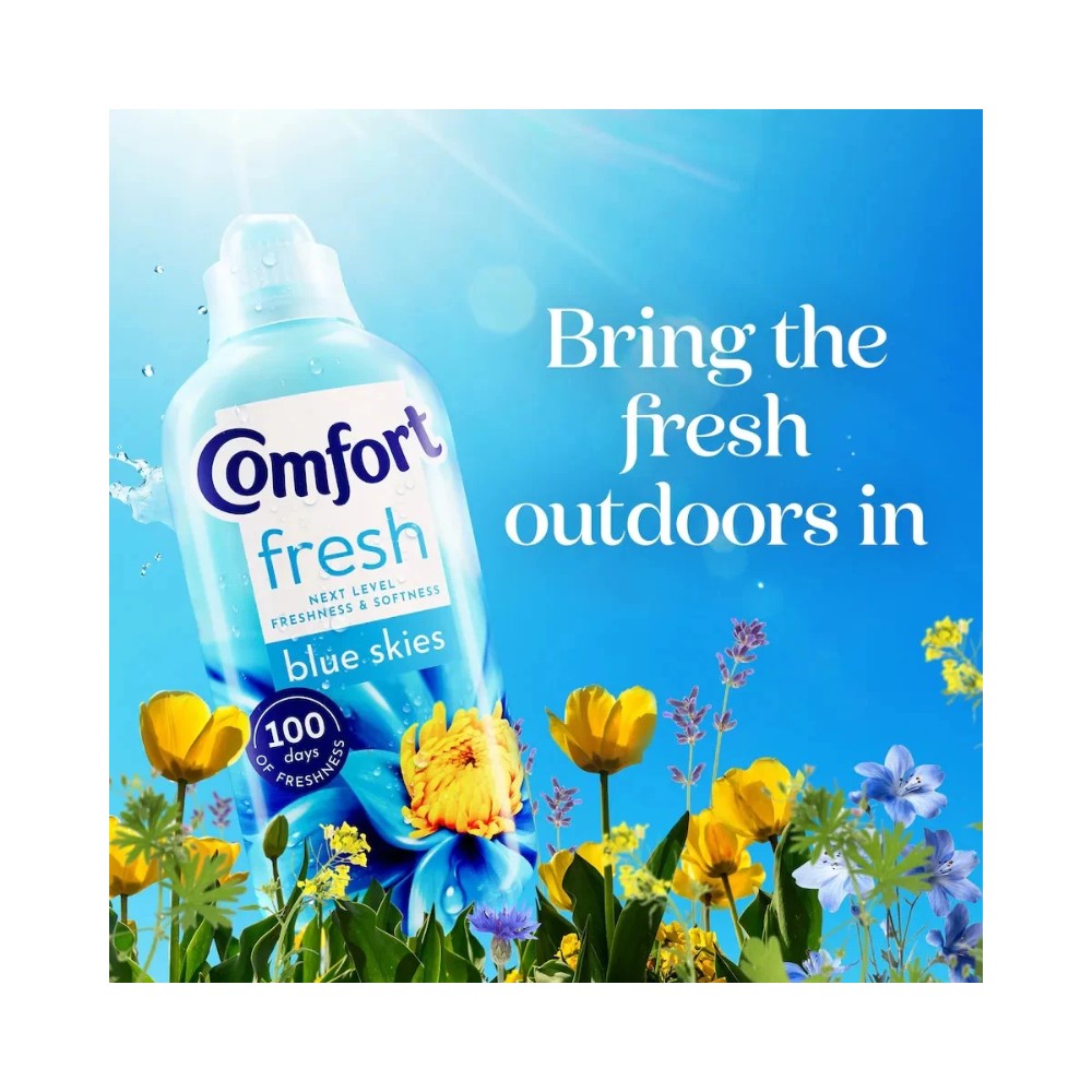 Comfort Fresh Blue Skies Fabric Conditioner - 31 Washes