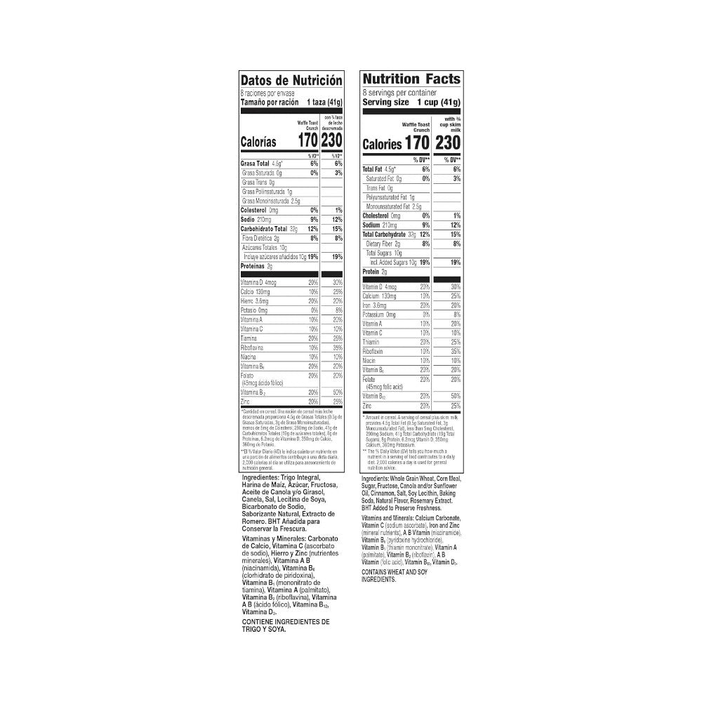 Cinnamon Toast Crunch Waffle Cereal 11.6oz (328g)