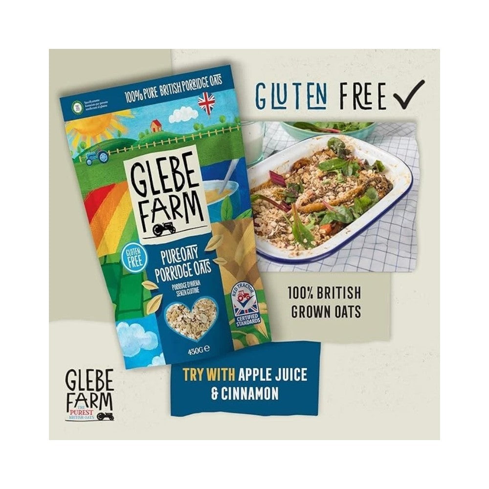 Glebe Farm PureOaty Porridge Oats Cereal 450g