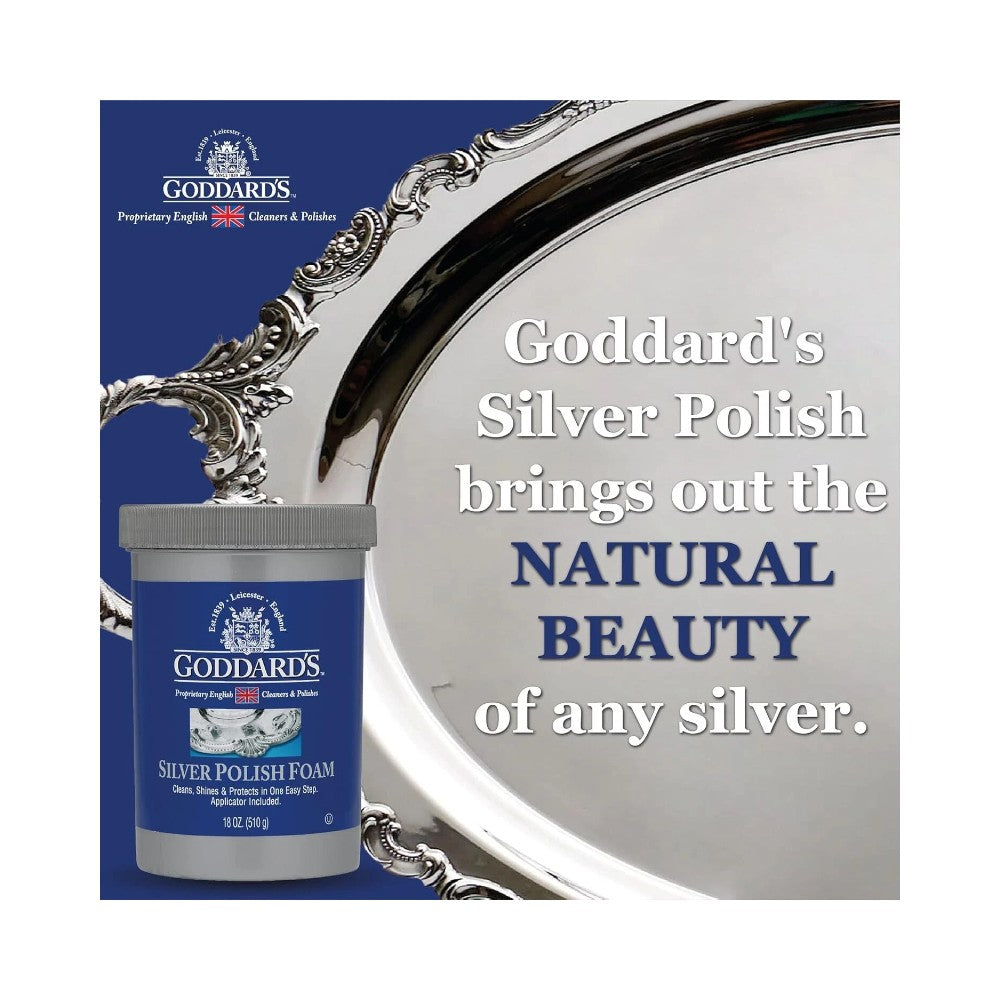 Goddards Silver Polish Foam with Applicator 18oz (510g)