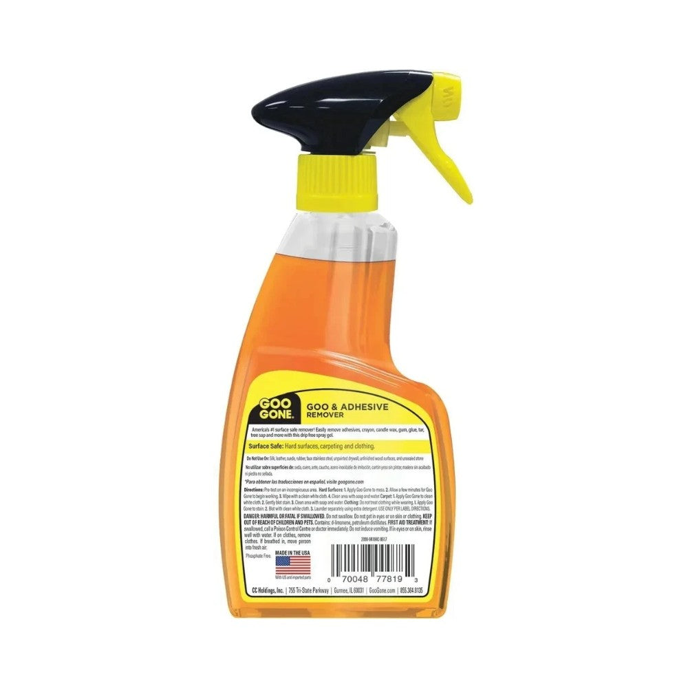 Goo Gone Goo & Adhesive Remover Spray Gel 12oz (355ml) - Surface Safe