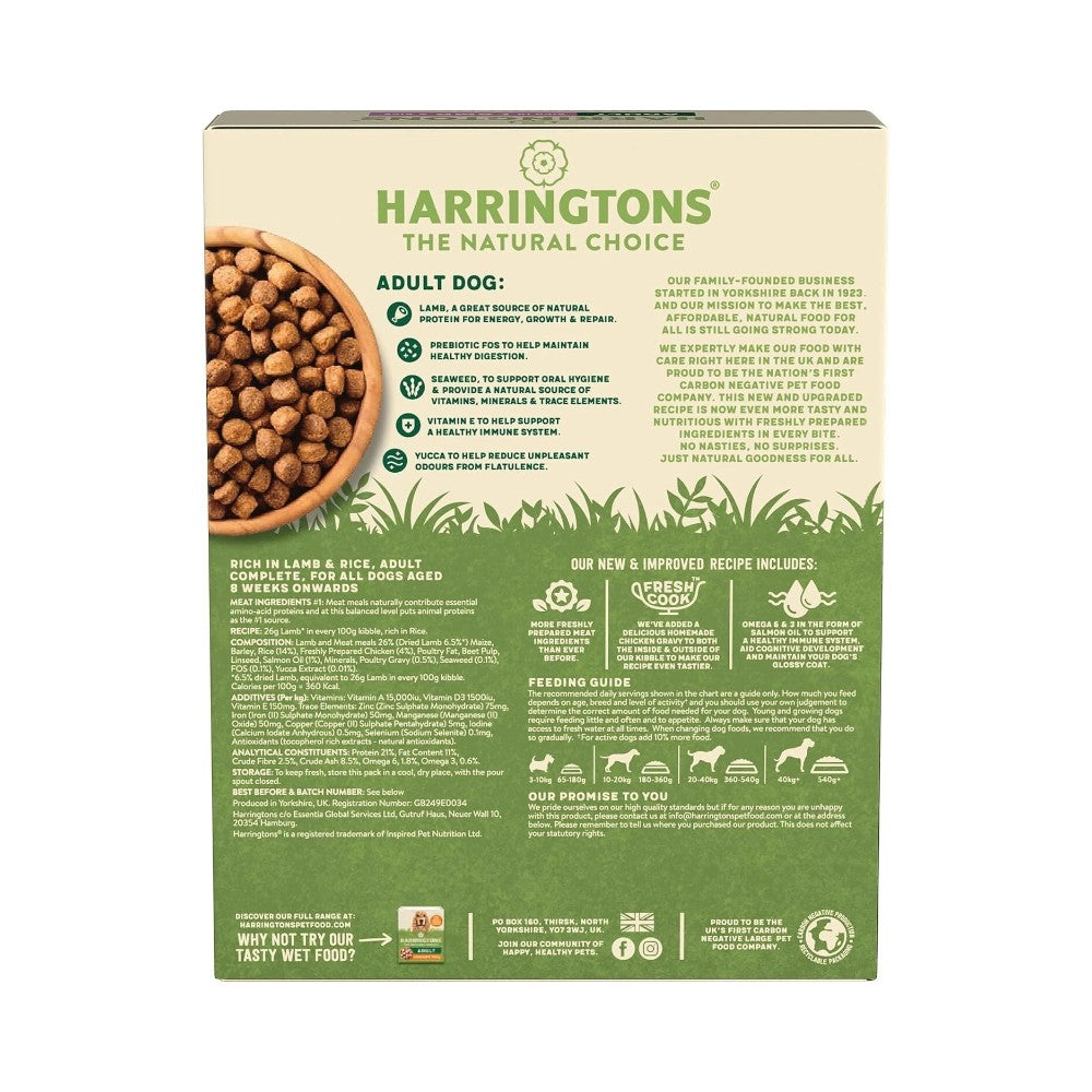 Harringtons Dry Adult Dog Food Rich in Lamb 1kg