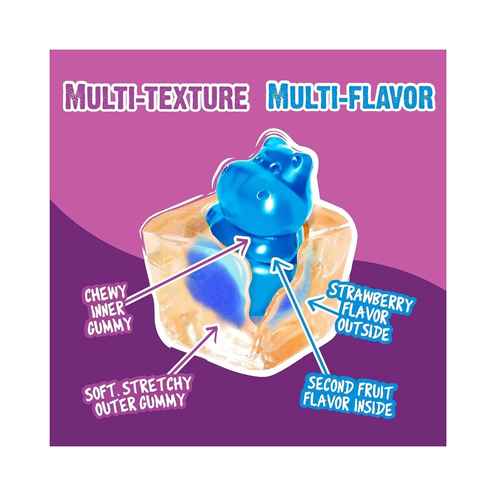 Amos Wild Berry Juicy Drop Gummy Mystery Cube Candy 5oz (142g)