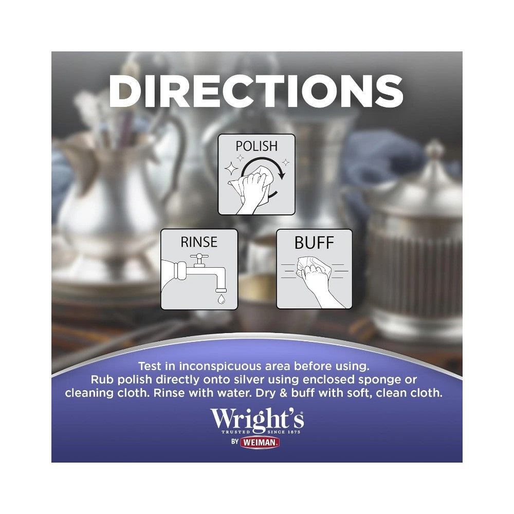 Wright's Anti Tarnish Silver Polish 7oz (207ml)
