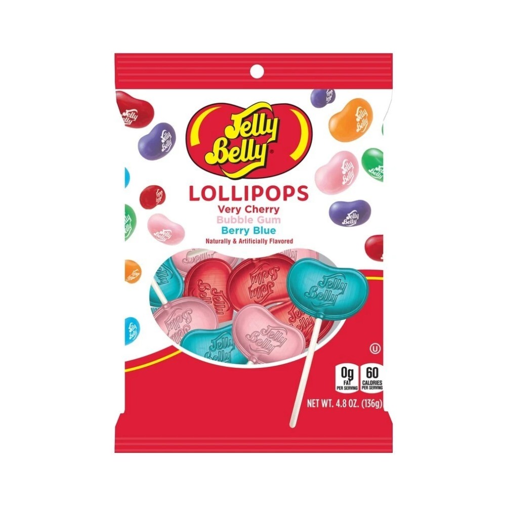 Jelly Belly Lollipops Assorted Flavours 4.75oz (135g)