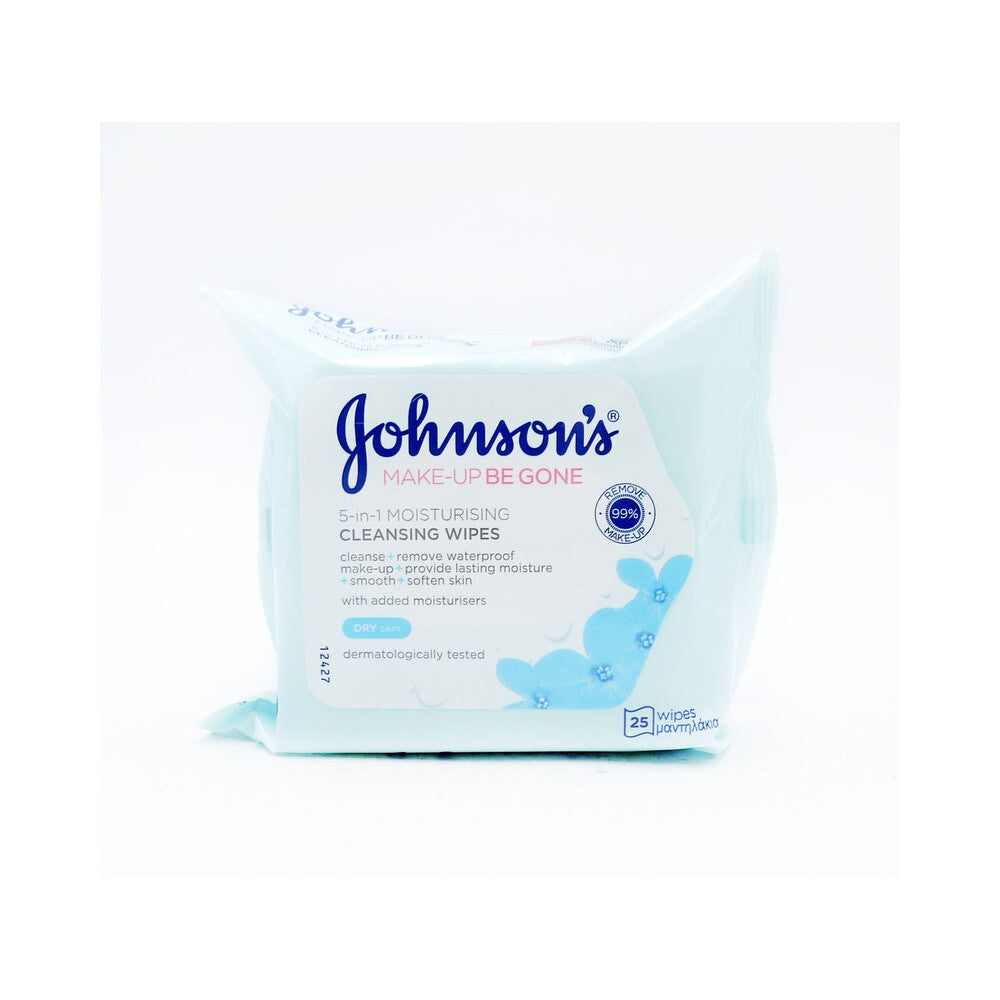 Johnson's Make Up Be Gone Moisturising Cleansing Face Wipes 25's