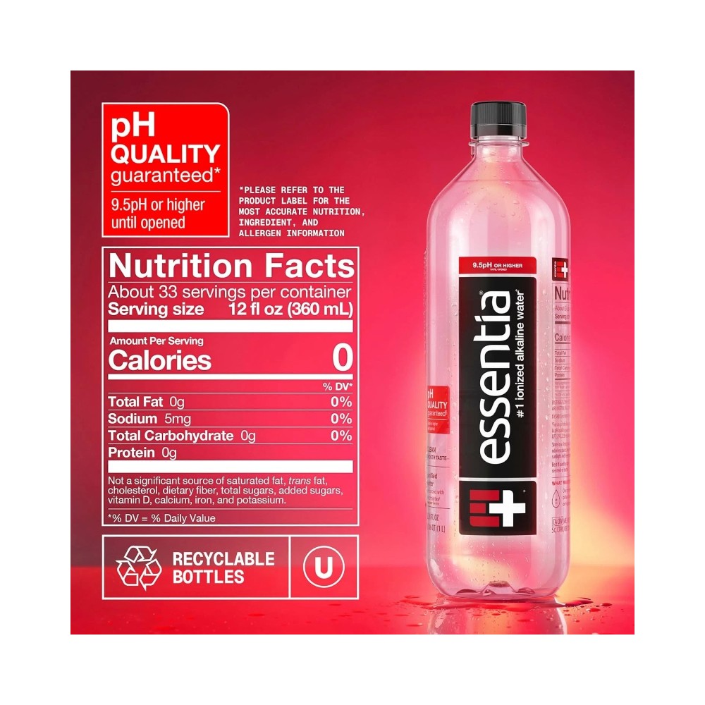 Essentia Ionized Alkaline Water Bottle 1L
