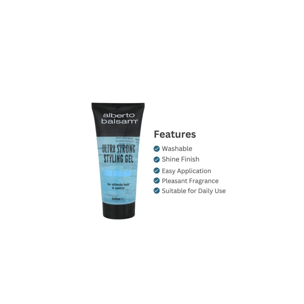 Alberto Balsam Utra Strong Styling Gel 200ml