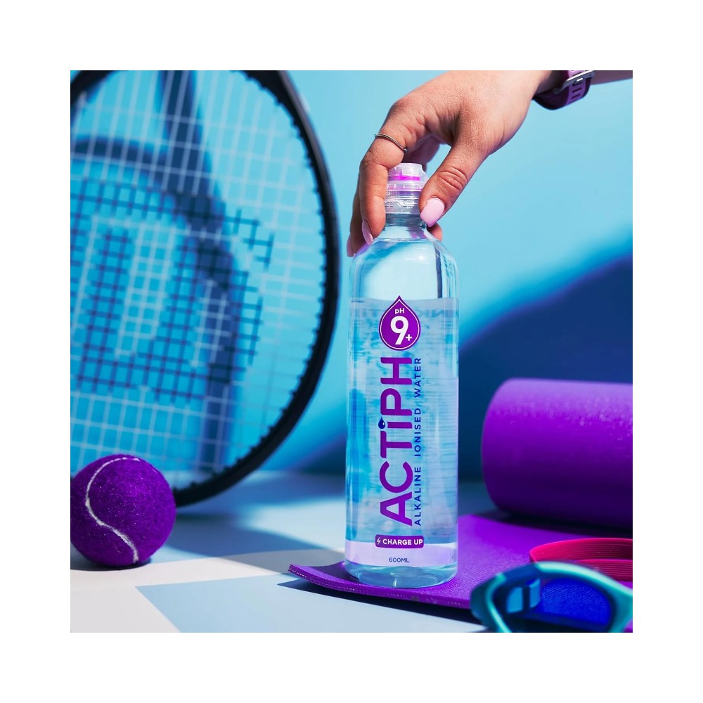 Actiph Alkaline Ionised Water Bottle 600ml - Pack of 12