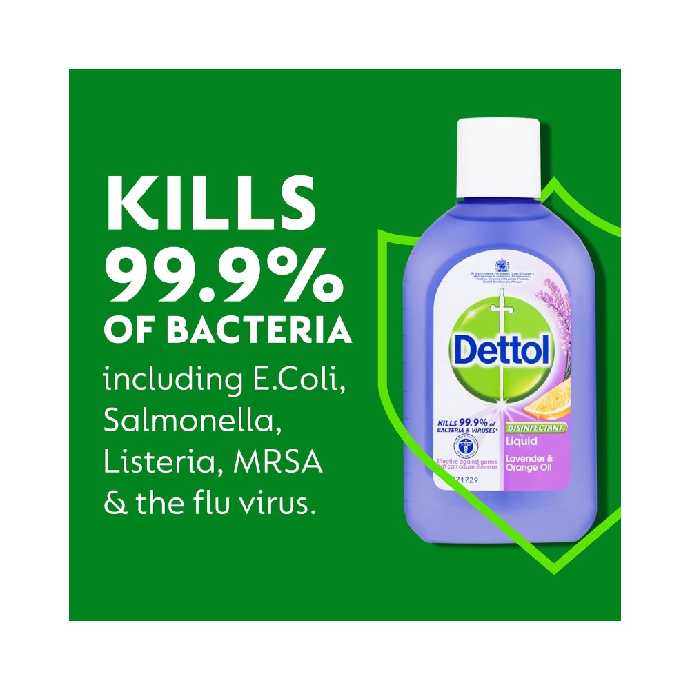 Dettol Disinfectant Lavender & Orange Oil Liquid 500ml