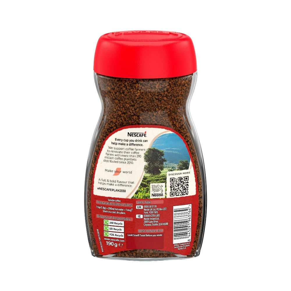 Nescafe Original Instant Coffee Jar 190g