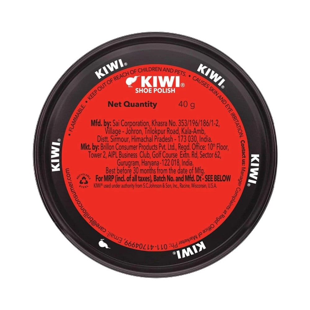 Kiwi Shoe Polish 40g - Black Leather