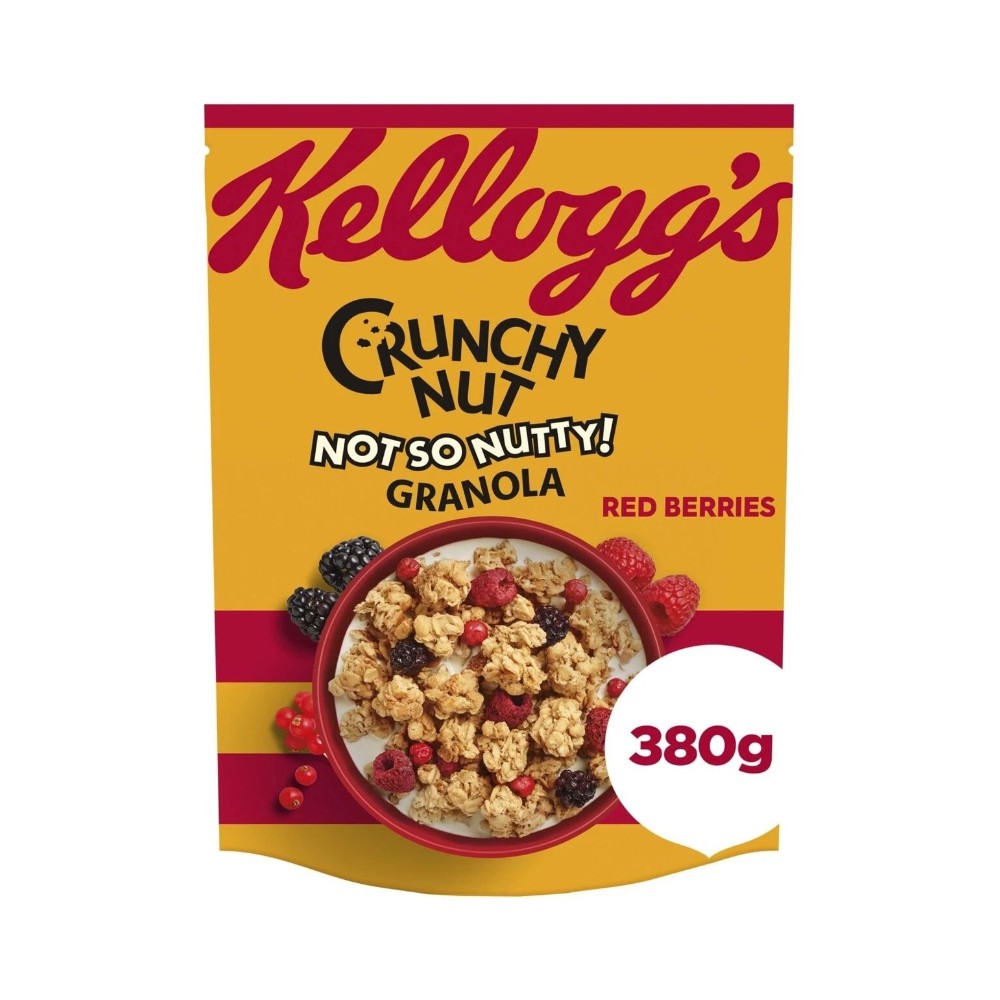 Kellogg's Crunchy Nut Not So Nutty Granola Red Berries 380g