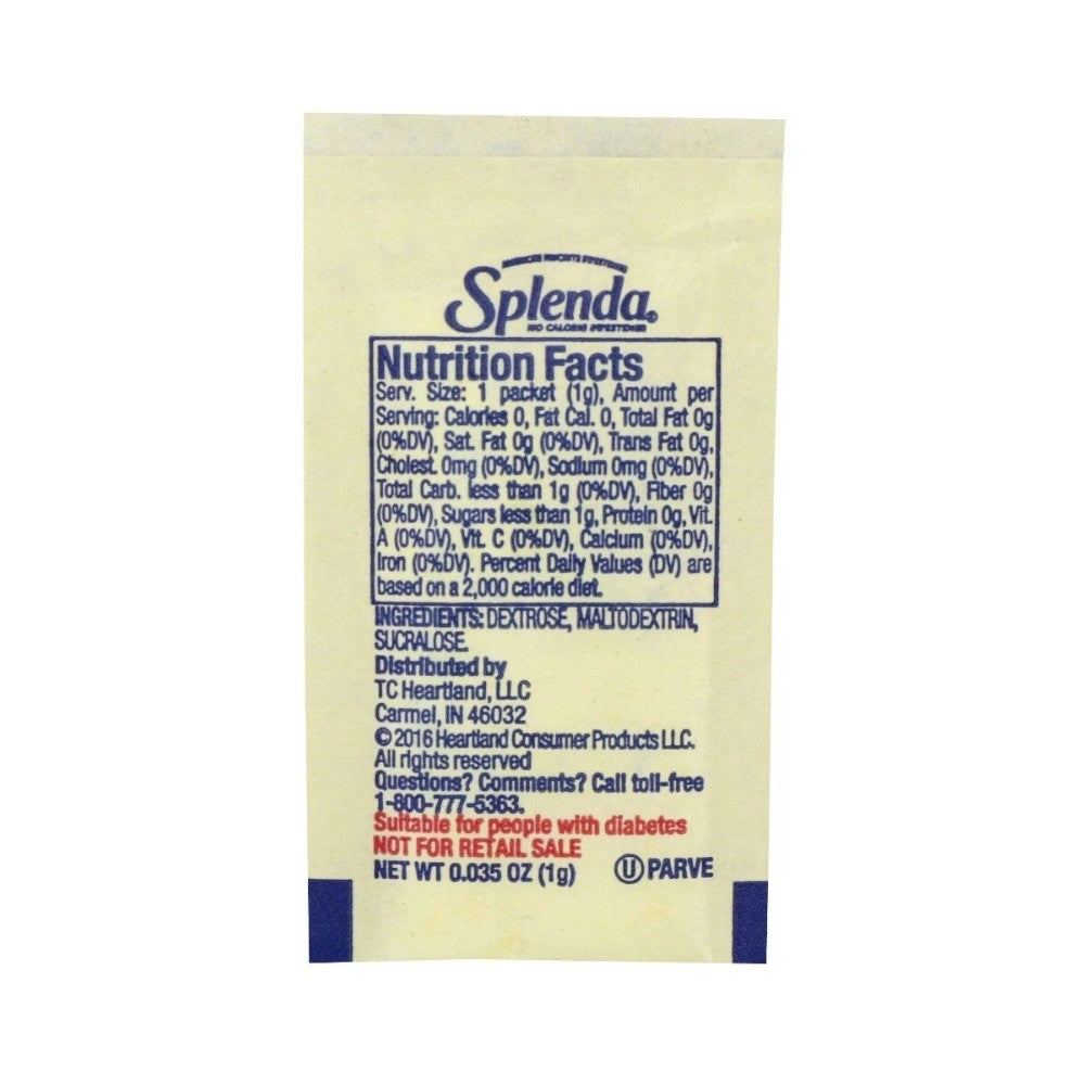 Splenda Zero Calorie Sweetener Box 2000 Sachets