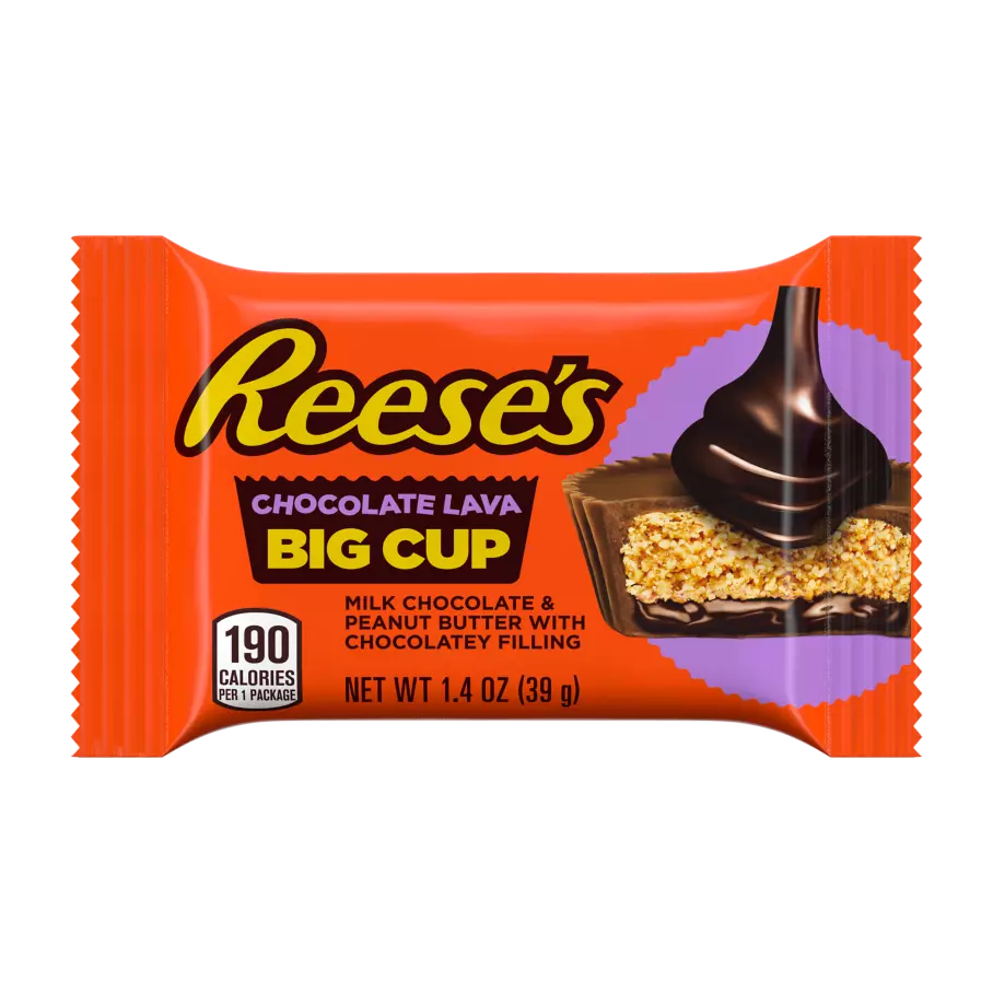 REESE'S Milk Chocolate & Peanut Butter Chocolate Lava Big Cup 39g
