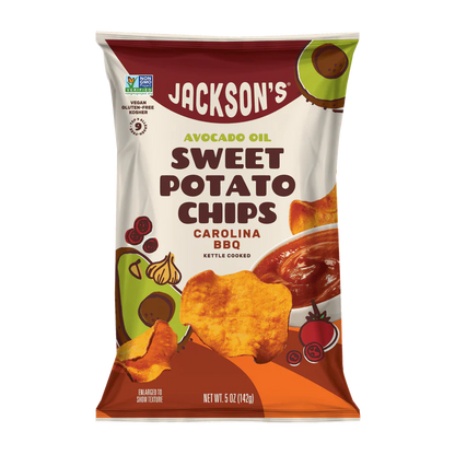 Jackson's Avocado Oil Sweet Potato Chips Carolina BBQ 5oz (142g)