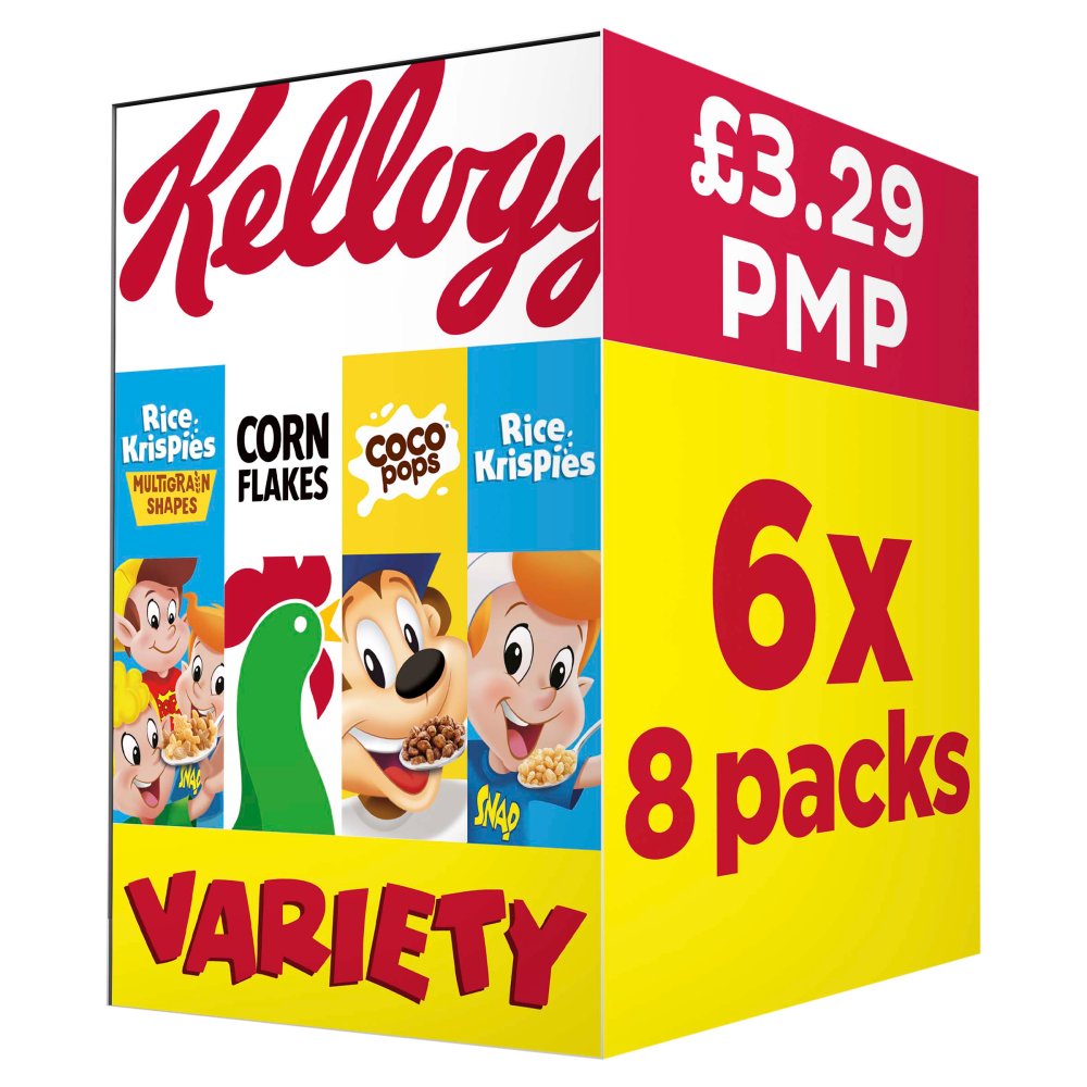 Kellogg's Variety Cereals 8's - X6 Boxes