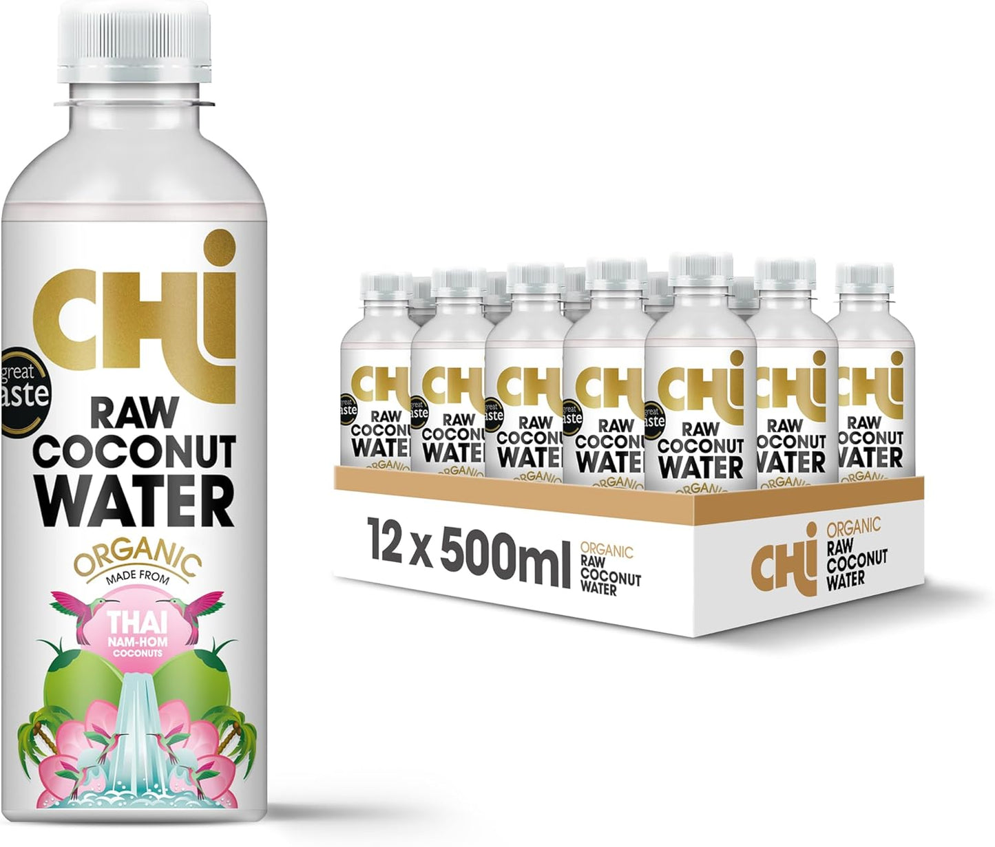 Chi 100% Organic Raw Coconut Water 500ml