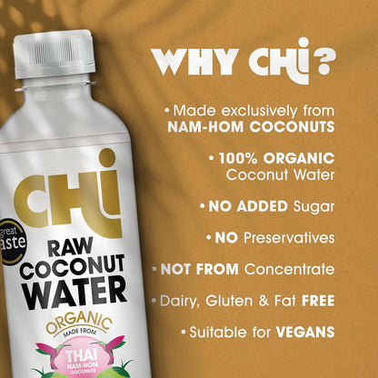 Chi 100% Organic Raw Coconut Water 500ml