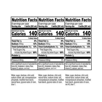 Gatorade Frost Thirst Quencher Variety Pack Bottles 591ml - Pack of 24