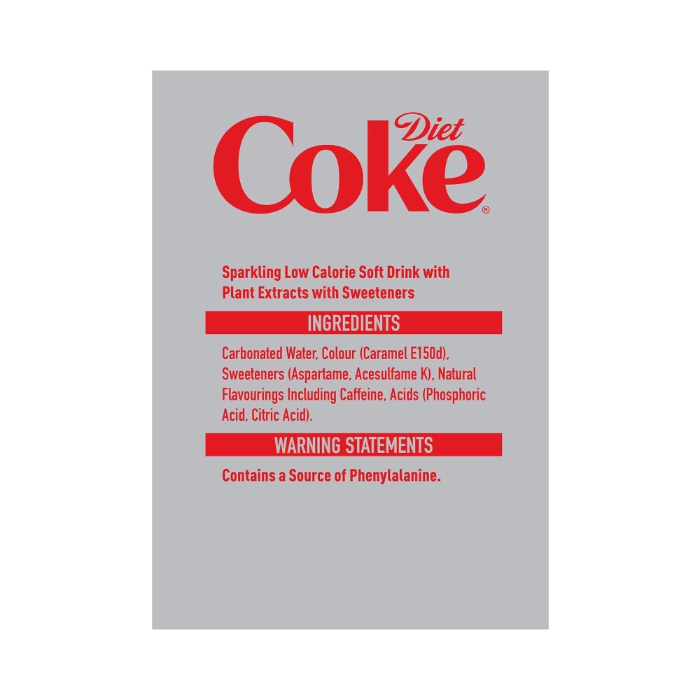Diet Coke Cans 330ml - Pack of 24