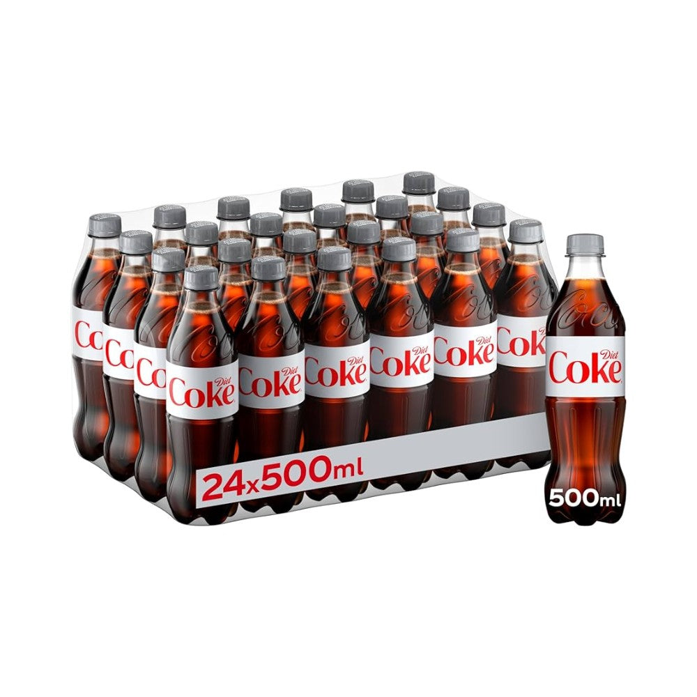 Diet Coke Bottles 500ml - Pack of 24
