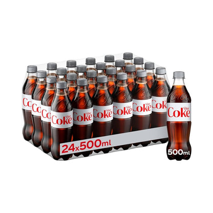 Diet Coke Bottles 500ml - Pack of 24