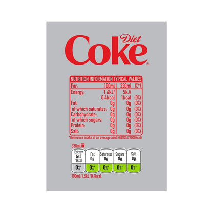 Diet Coke Cans 330ml - Pack of 24