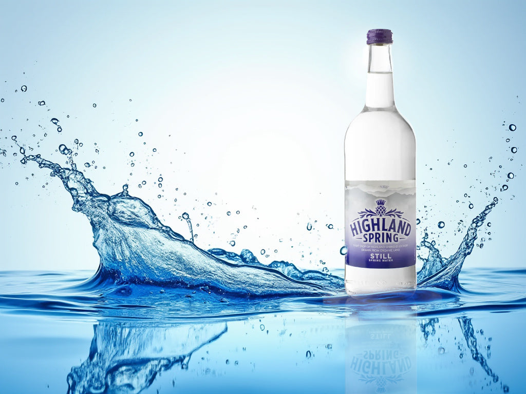 Highland Spring Still Water Glass Bottle 330ml