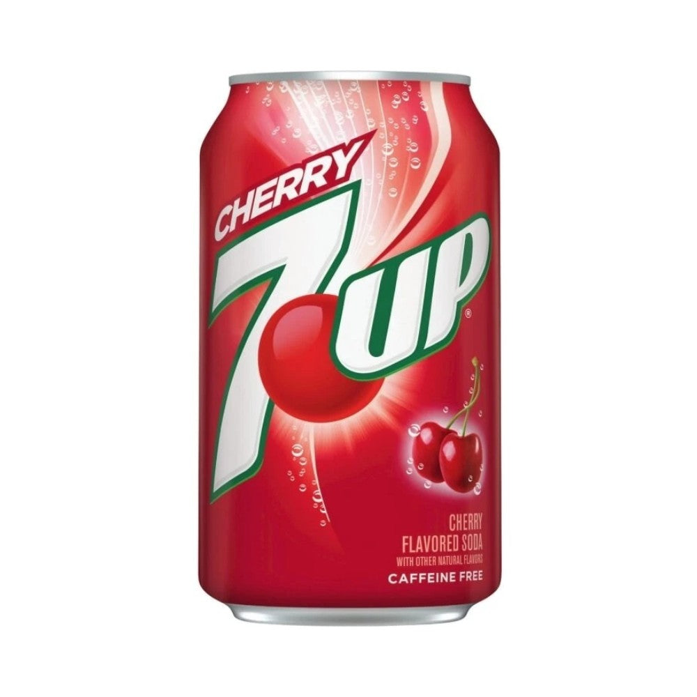 7UP Cherry Soda Cans 12oz (355ml) - Pack of 12