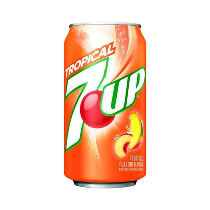 7UP Tropical Soda Cans 12oz (355ml) - Pack of 12