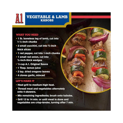 A1 Original Steak Sauce Bottle 15oz (425g)