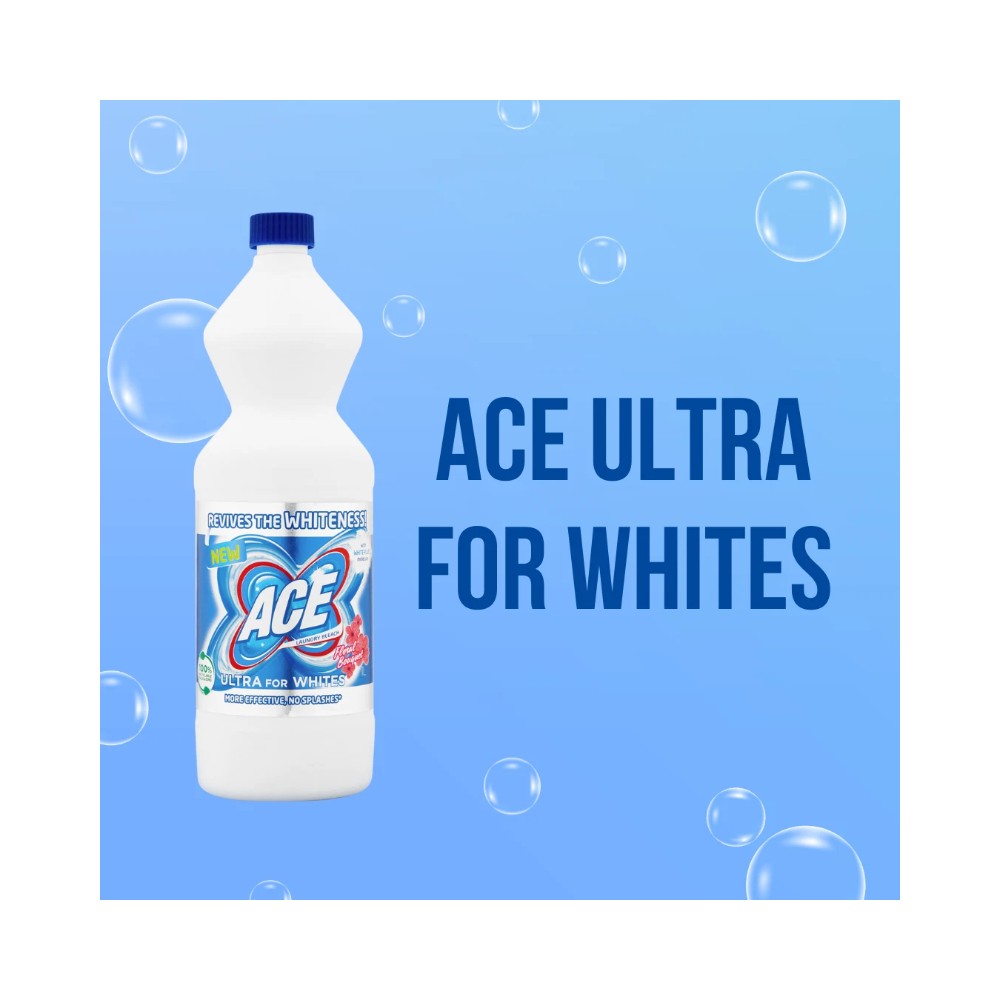ACE Ultra for Whites Stain Remover Bottle 1L