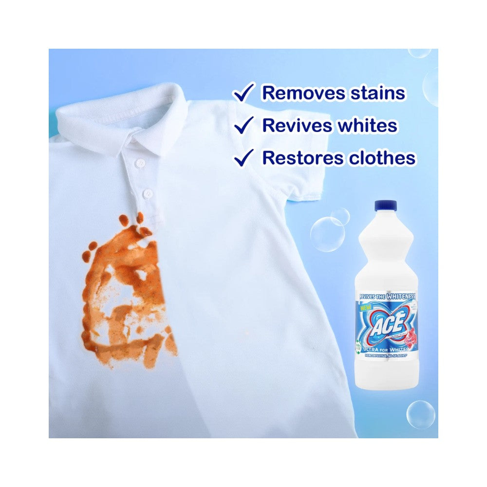 ACE Ultra for Whites Stain Remover Bottle 1L