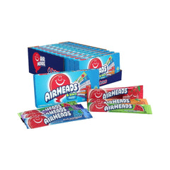 Airheads Candy Bars Assorted Fruit Flavours 6’s 3.3oz (98.6g) - Pack of 12