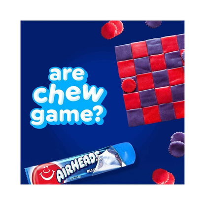 Airheads Candy Bars Blue Raspberry 0.55oz (15.6g) - 36 Bars