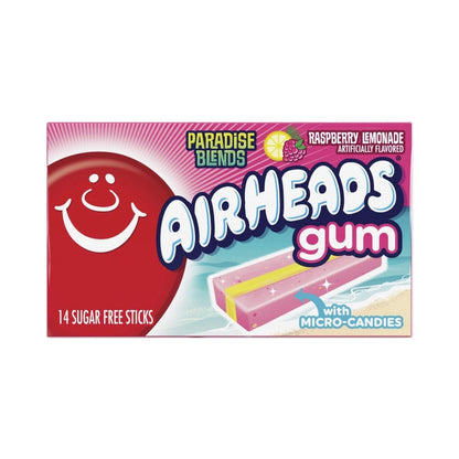 Airheads Gum Paradise Blends Raspberry Lemonade Sticks 14's 34g - Pack of 12