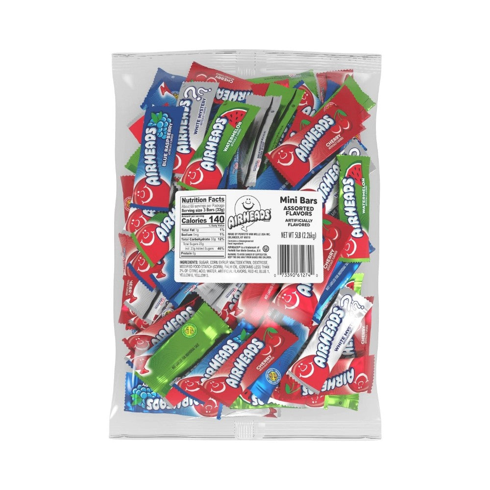 Assorted Mini Airheads Bulk 5lb (2.27kg)