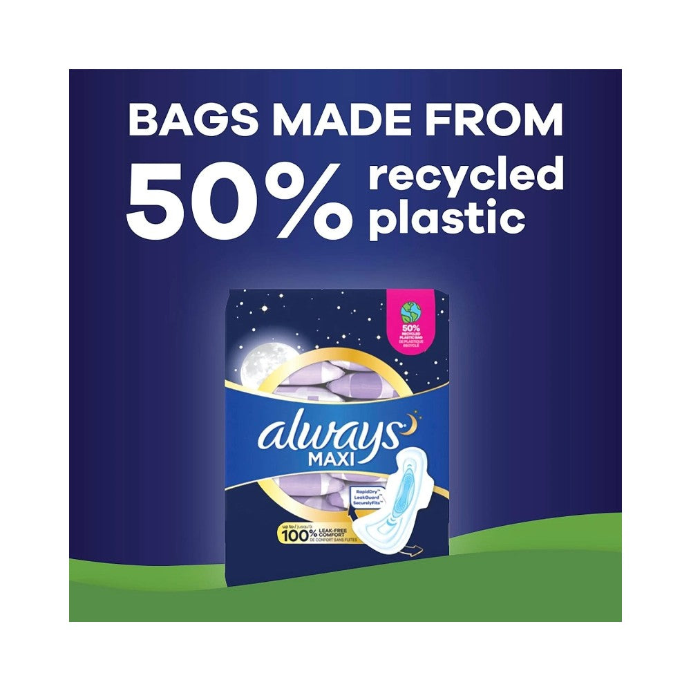 Always Maxi Extra Heavy Overnight Sanitary Towels with Wings 36's (Size 5)