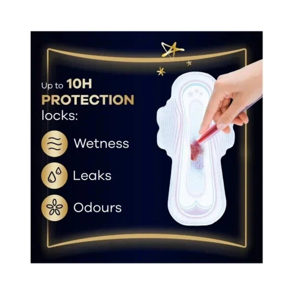 Always Ultra Secure Night Sanitary Towels with Wings 8's (Size 4) - Pack of 6