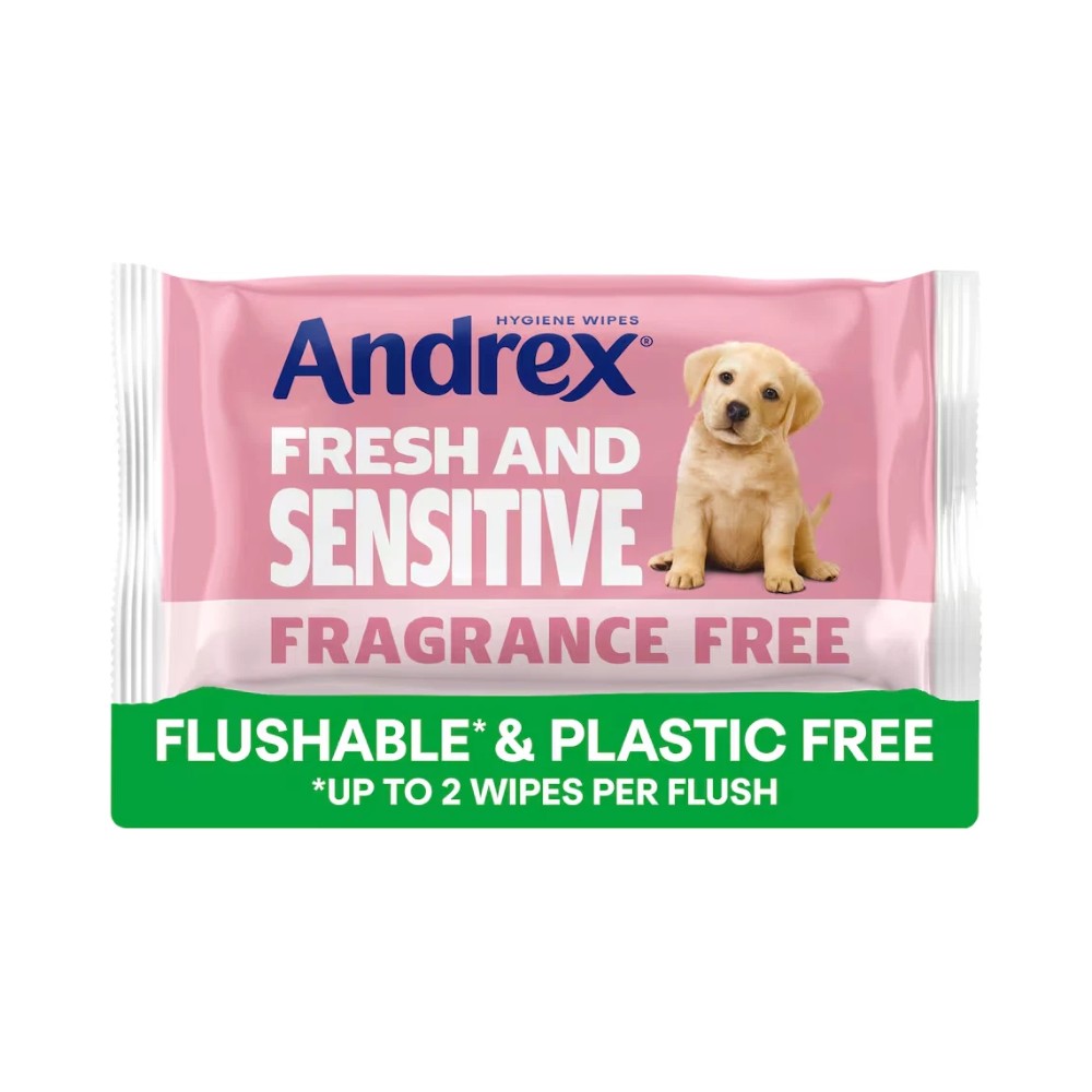 Andrex Fresh and Sensitive Hygiene Toilet Wipes 30's - Pack of 12