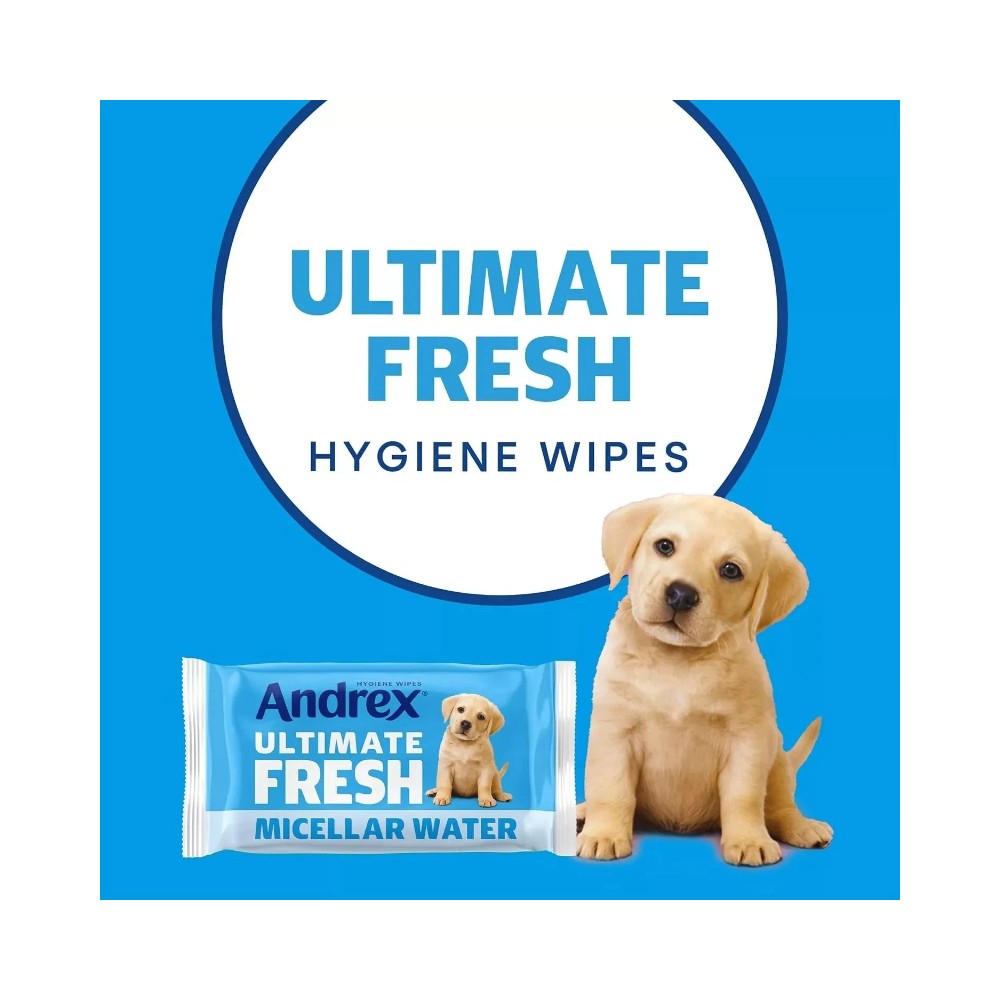 Andrex Ultimate Fresh Washlets Flushable Toilet Wipes 36's - Pack of 12