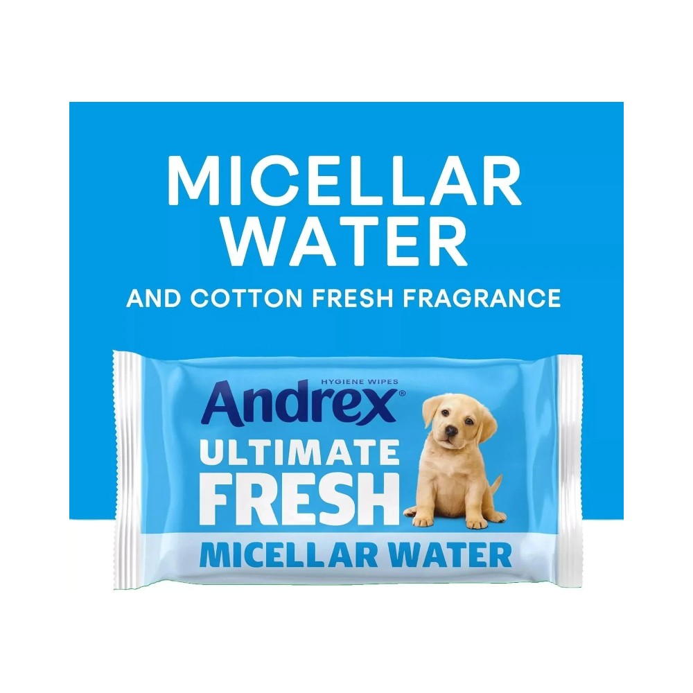 Andrex Ultimate Fresh Washlets Flushable Toilet Wipes 36's - Pack of 12